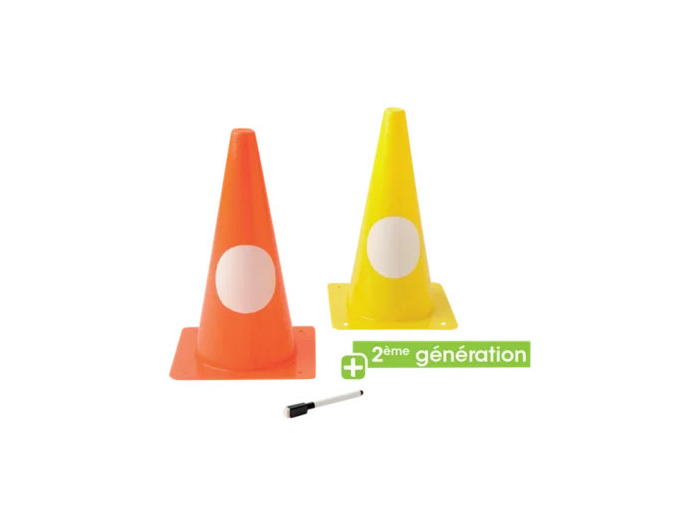 Lot de 5 cones 30 cm pour marquage