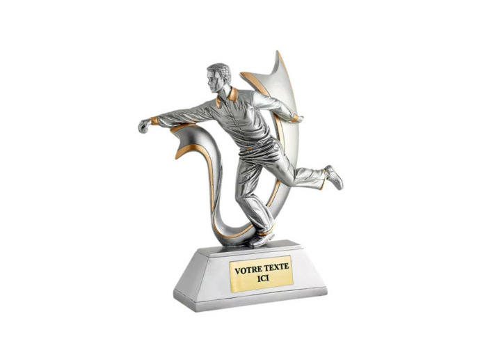 Trophee resine joueur boule lyonnais h.27cm