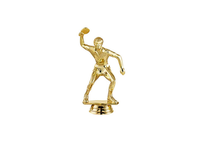 Trophee sujet plas or tdt h 12 cm