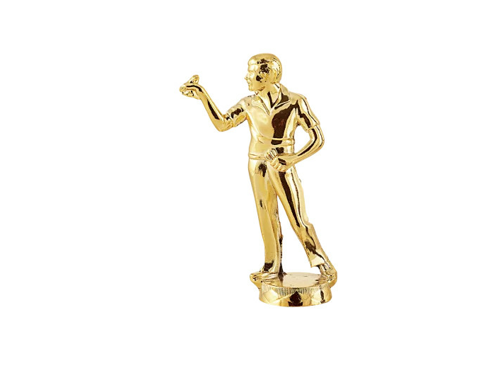 Sujet metal or flechette h. 12cm