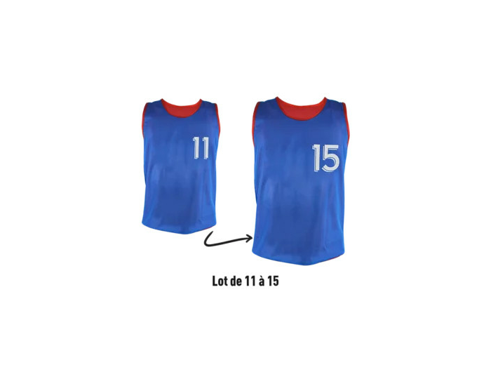 Lot de 5 chasubles revers nume