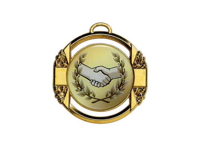 Medaille zamak diam70mm or