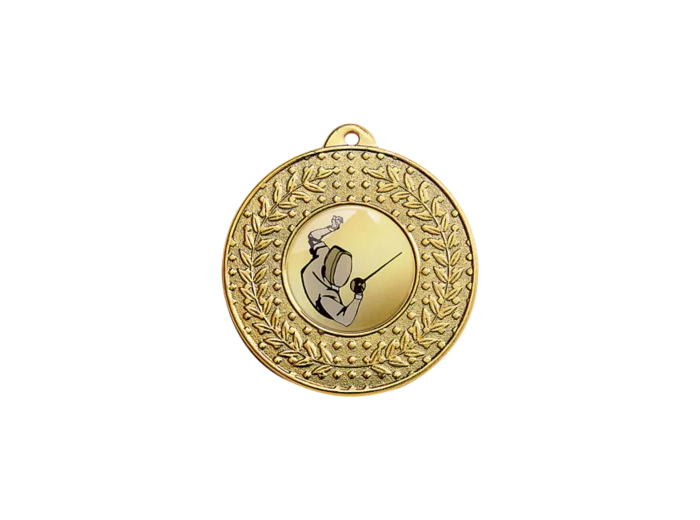 Medaille porte-centre fer or 50mm