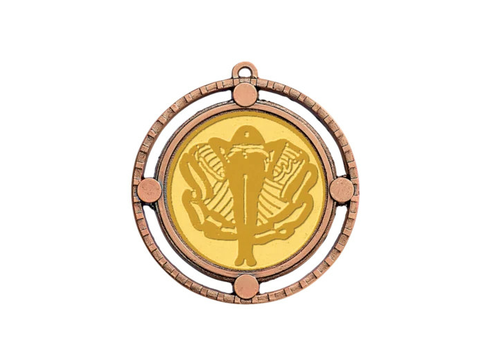 Medaille zamak diam70mm bronze