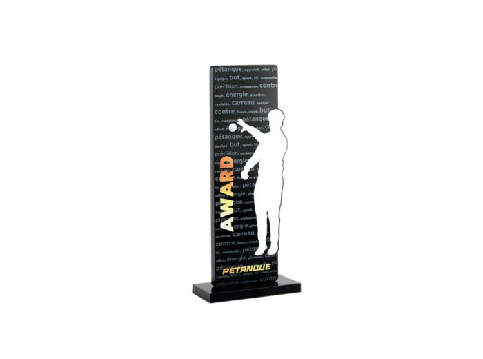 Trophee acrylique personnalisable n