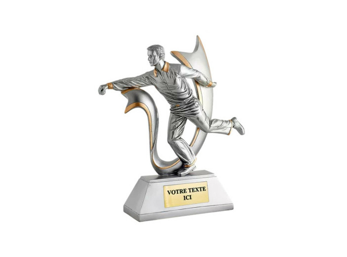 Trophee resine joueur boule lyonnais h.24cm