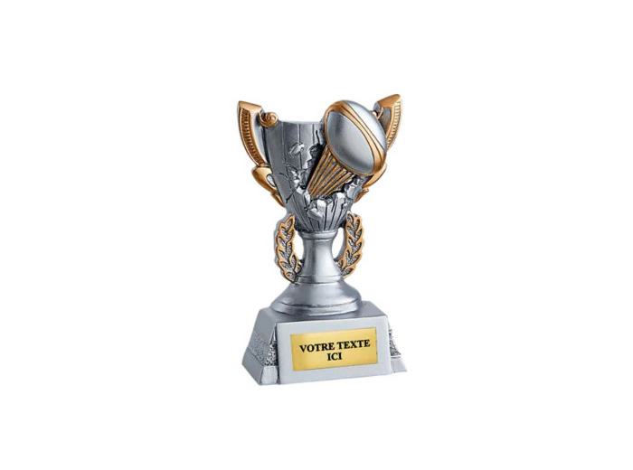Trophee resine discip rugby h 11cm