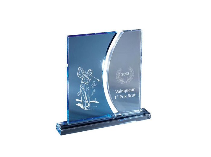 Trophee plexi epaiss 15mm 20x25 cm