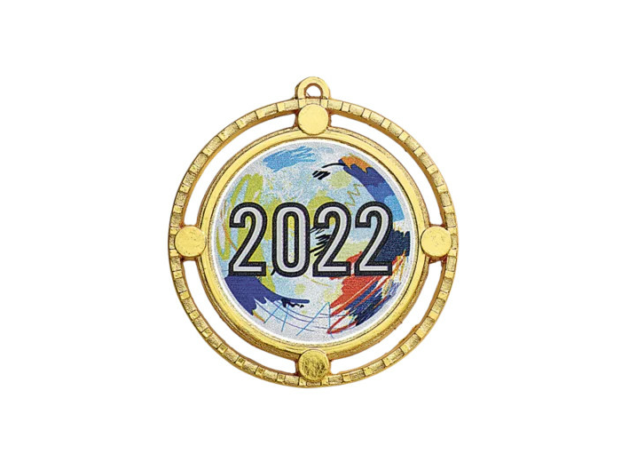 Medaille zamak diam70mm or