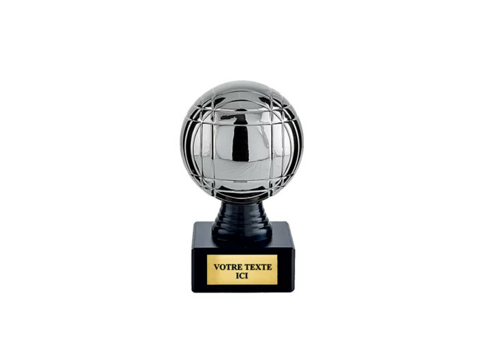 Trophee plastique petanque h 13 cm