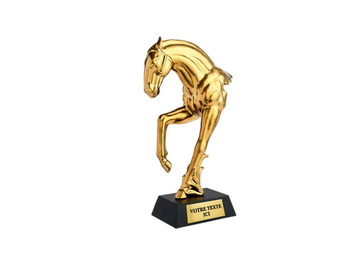 Trophee ceramique or hauteur 31 cm