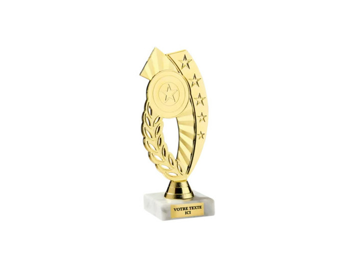 Petit trophee plastique monte or h