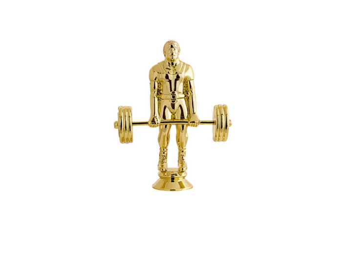 Trop sujet plas or halterop h 15cm