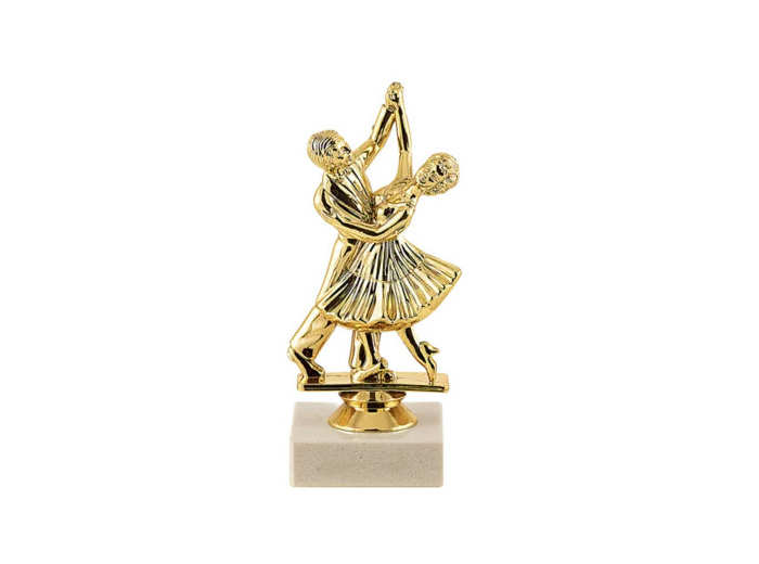 Trophee sujet plas or danse h 15 cm
