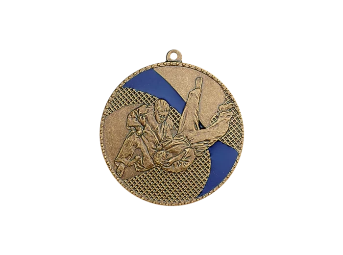 Medaille frappee fer judo 50mm