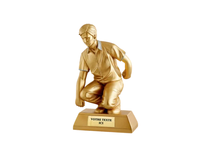 Trophee resine petanque h. 25cm