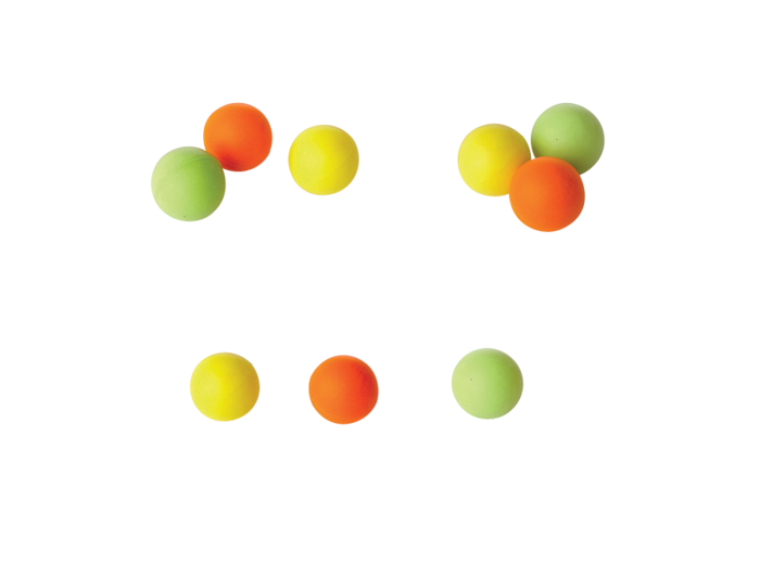 40 Balles En Mousse Souples - 20 Rouges + 20 Bleues - Pour Pistolets à Soufflet Et Jeux Intérieur/extérieur