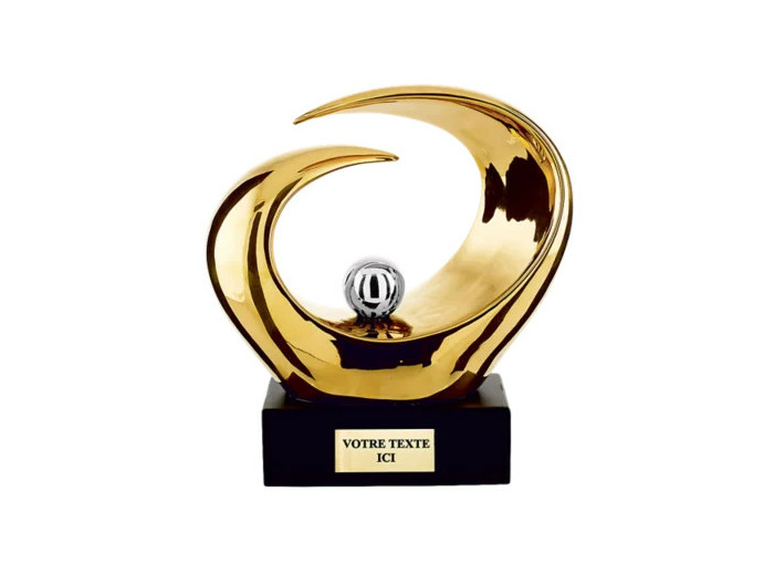 Trophee en ceramique h. 25 cm