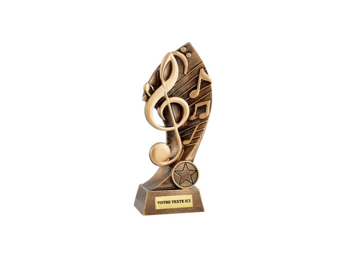 Resine musique h.17 cm