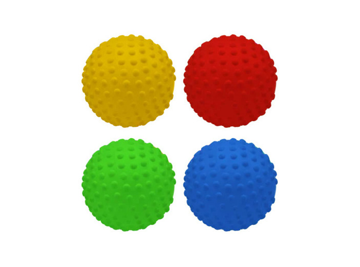 Lot de 4 balles sensoriellles 10cm