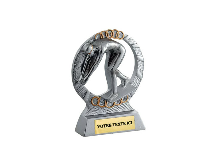 Trophee resine eco natation femme h. 11 cm