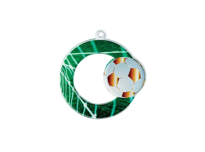 Medaille plexi diam50 football