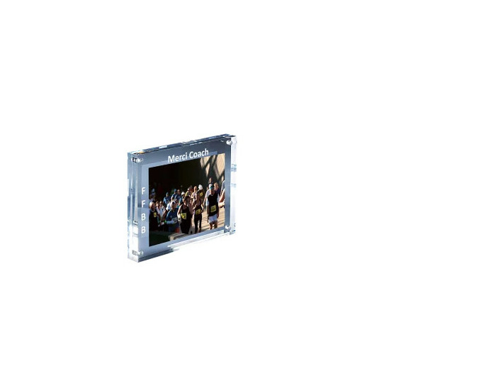 Trophee plexi epais 10+10mm h16.5cm