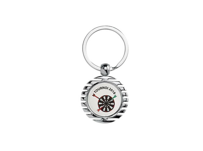 Porte-clef argent avec ecrin