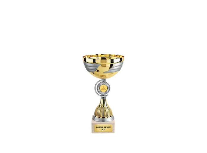 Coupe class or/arg m h 26cm d 140mm