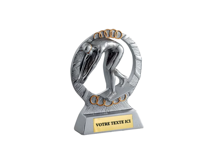 Trophee resine eco natation femme h. 11 cm