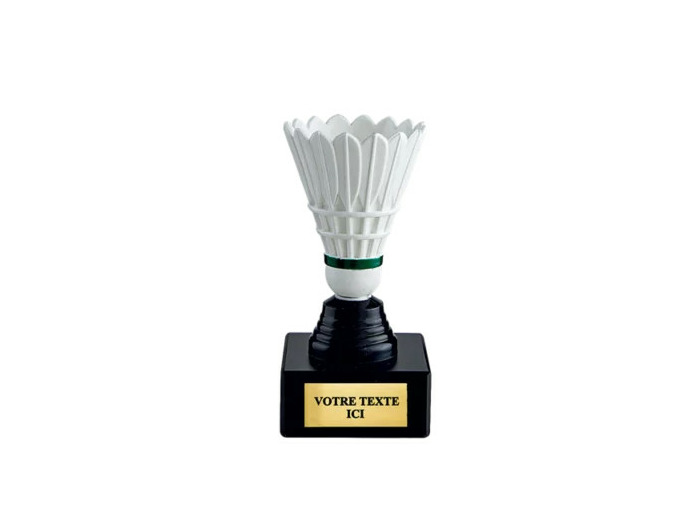 Trophee plas badminton h 13 cm