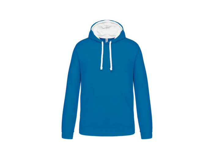 Sweatshirt capuche contrastée homme