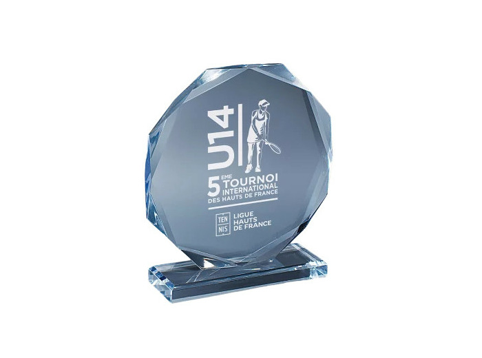 Trophee plexi epaiss 15mm h.19 cm