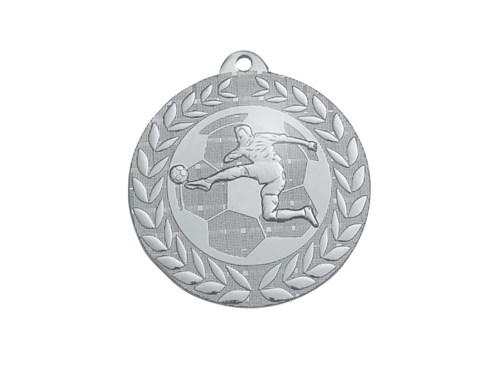 Medaille frappee fer foot 50mm