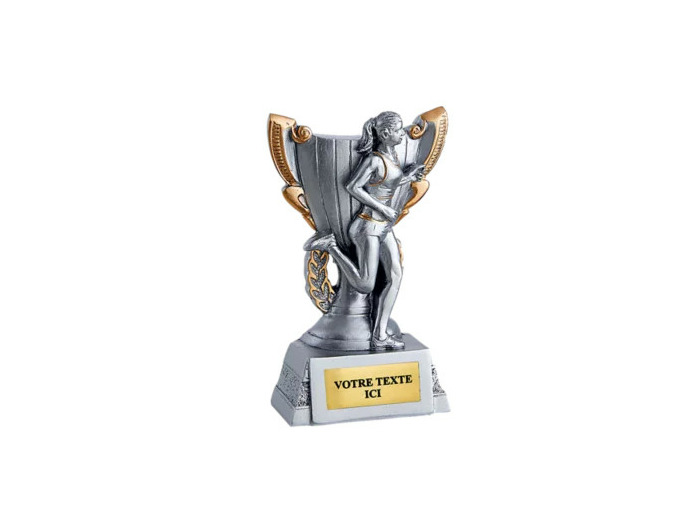 Trophee resine discip running h 11cm