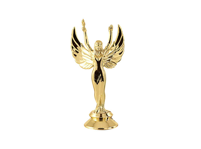 Sujet plastiq or victoire pm h.11cm