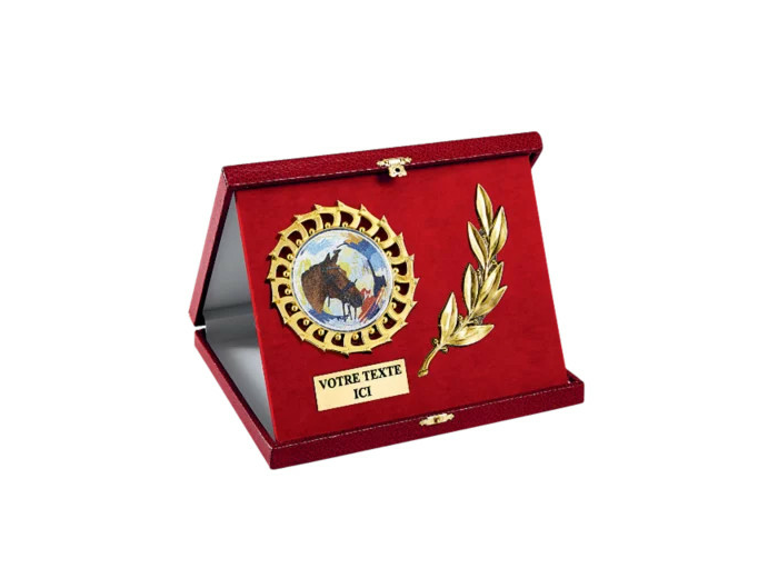 Ecrin avec decor rouge 180 x 140mm