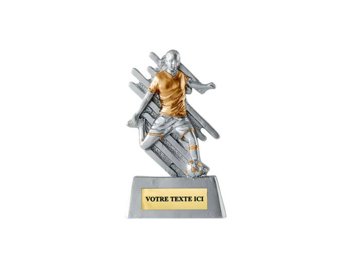Trophee resine eco joueur foot f h.11cm