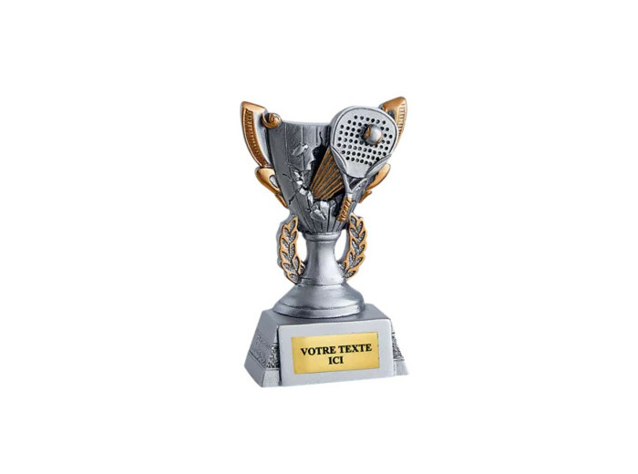 Trophee resine discip padel h 11cm