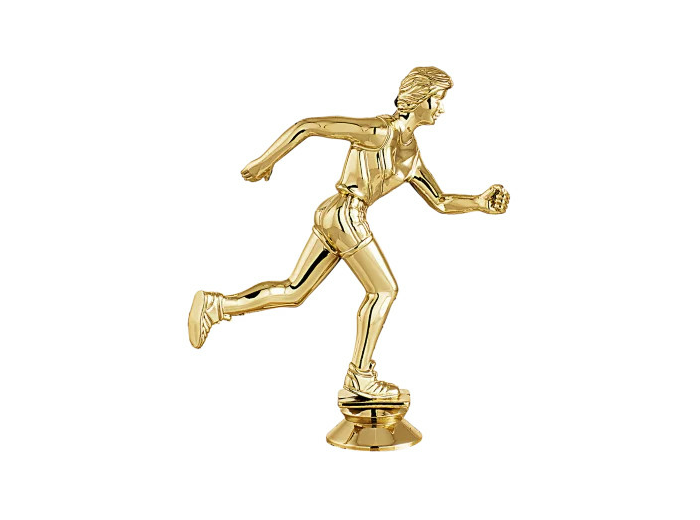 Sujet plastique or cross h. 14cm