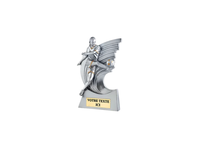 Trophee resine foot feminin 3d h.20cm