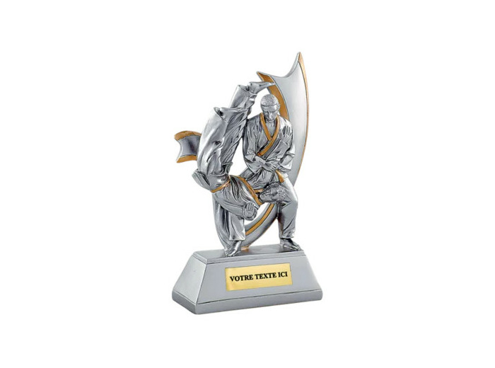 Trophee resine judo h. 15 cm