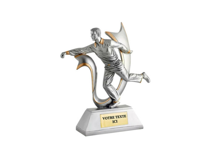 Trophee resine joueur boule lyonnais h.32cm