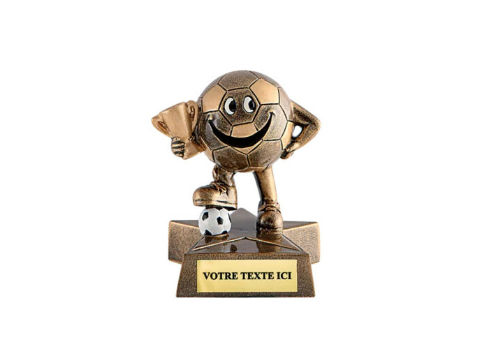 Trophee resine foot h. 10cm