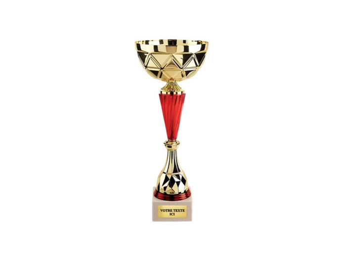 Coupe class or/rouge h 39cm d 160mm