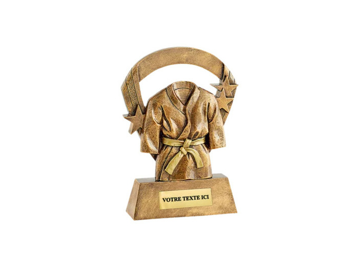 Trophee resine kimono or h.16 cm
