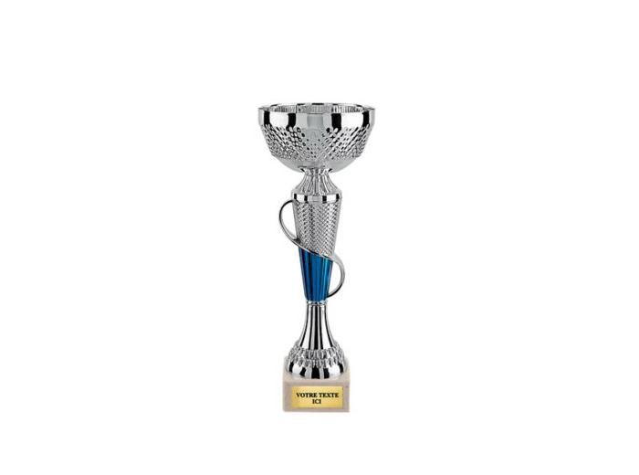 Coupe eco arg/bleu h 26cm d 100mm