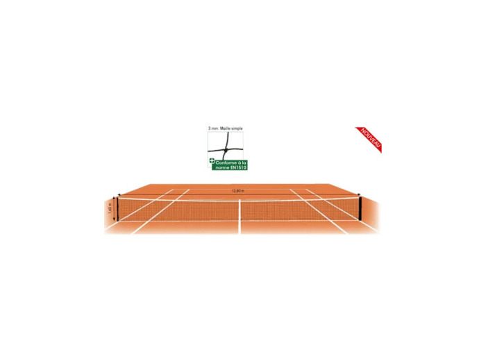 Filet tennis - dia. 4 mm - maille 4