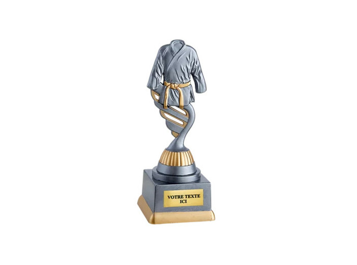 Trophee plastique judo h 18 cm