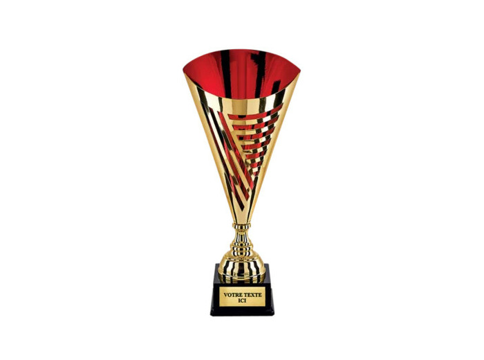 Coupe prest or/rouge h 75 cm
